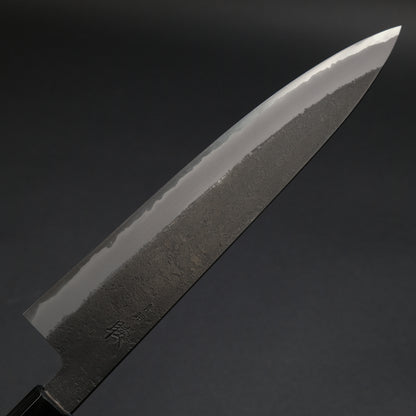 Mutsumi Blue Super Kurouchi Nashiji Gyuto 240mm Ebony Handle