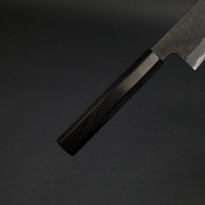 Mutsumi Blue Super Kurouchi Nashiji Gyuto 240mm Ebony Handle