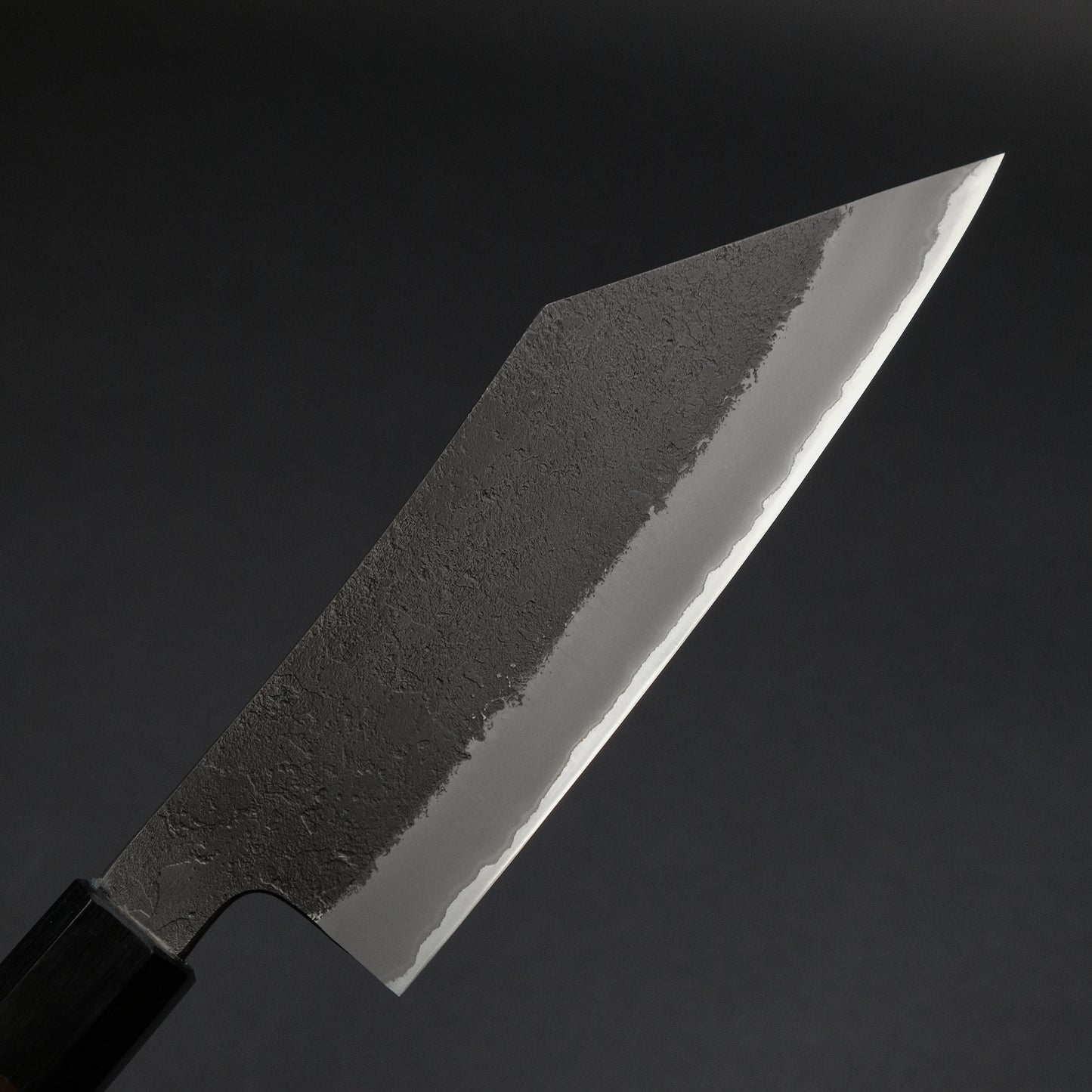 Mutsumi Blue Super Kurouchi Nashiji Hakata 165mm Ebony Handle