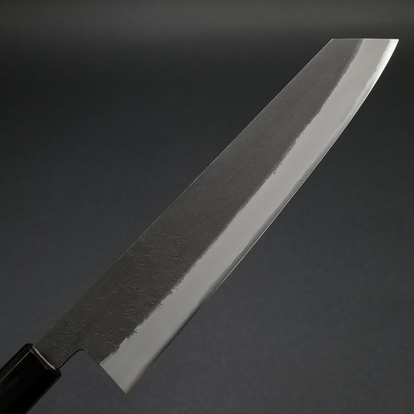 Mutsumi Blue Super Kurouchi Nashiji Kiritsuke 240mm Ebony Handle