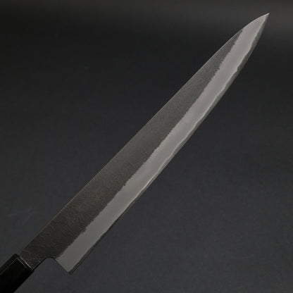 Mutsumi Blue Super Kurouchi Nashiji Sujihiki 270mm Ebony Handle
