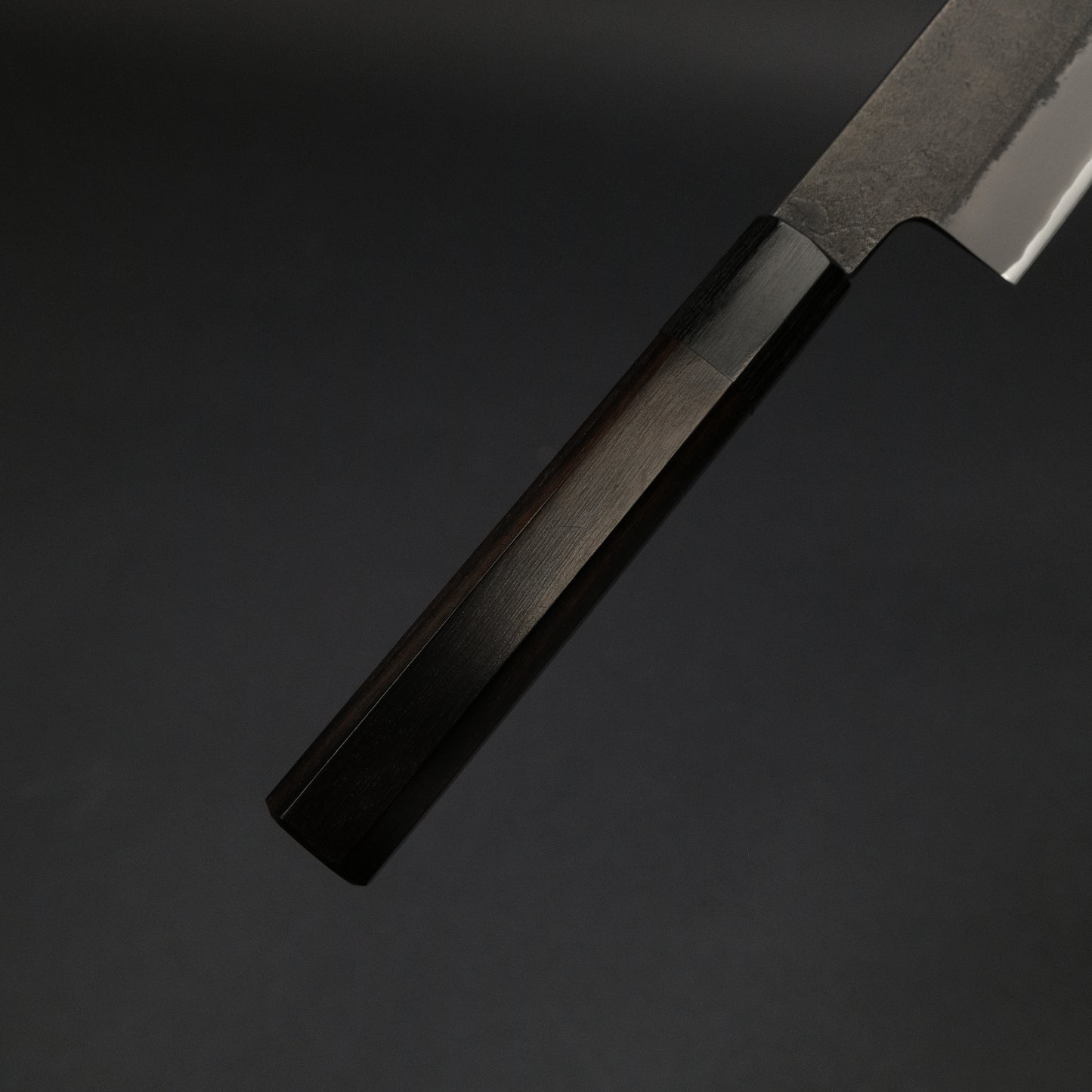 Mutsumi Blue Super Kurouchi Nashiji Sujihiki 270mm Ebony Handle
