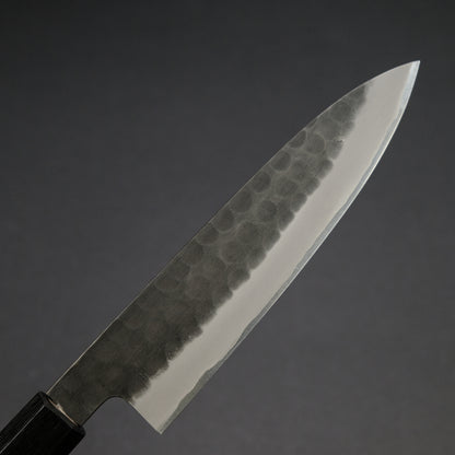 Mutsumi Blue Super Kurouchi Tsuchime Petty 150mm Ebony Handle