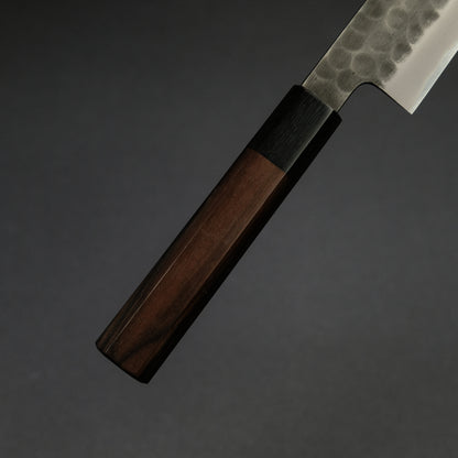 Mutsumi Blue Super Kurouchi Tsuchime Petty 150mm Ebony Handle