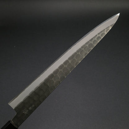 Mutsumi Blue Super Kurouchi Tsuchime Sujihiki 270mm Ho Wood Handle