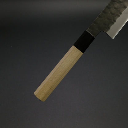 Mutsumi Blue Super Kurouchi Tsuchime Sujihiki 270mm Ho Wood Handle