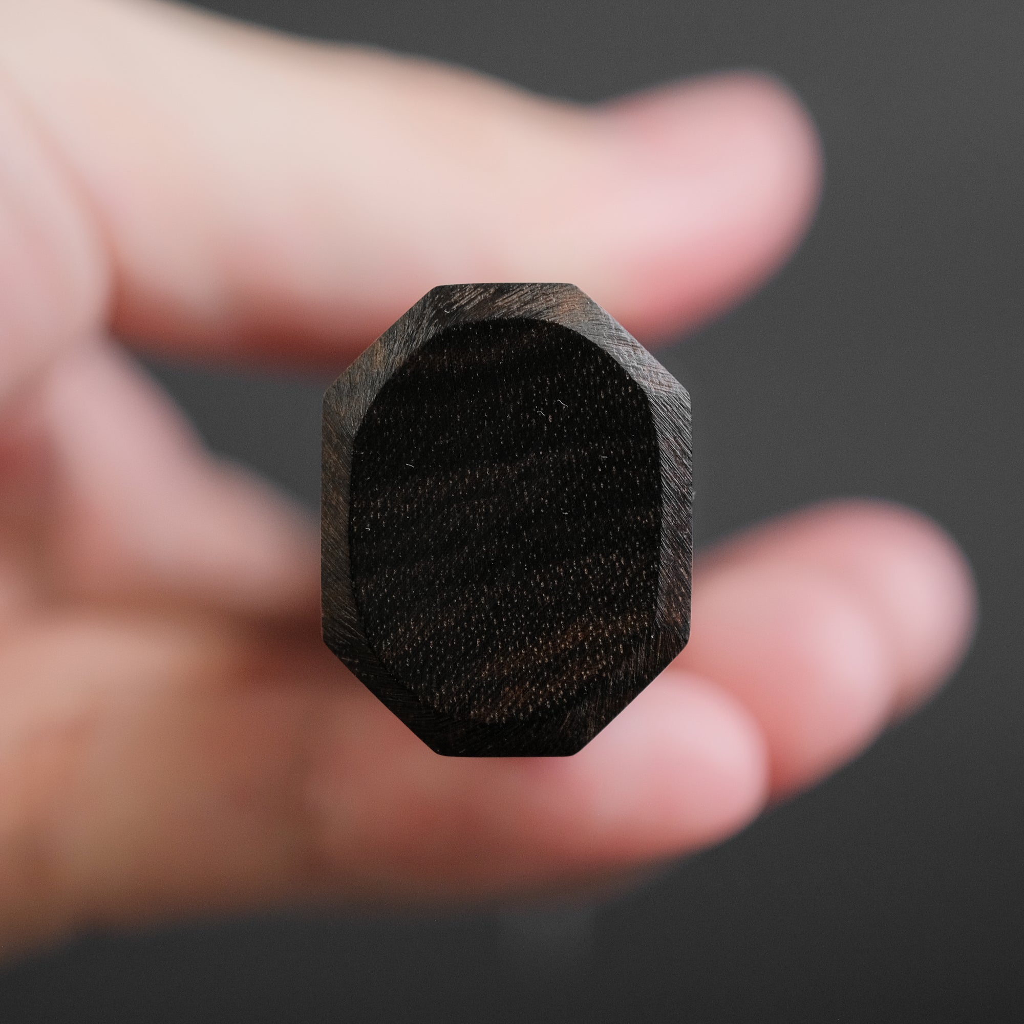 Mutsumi Hinoura Blue Super Kurouchi Nashiji Hakata 180mm Ebony Handle