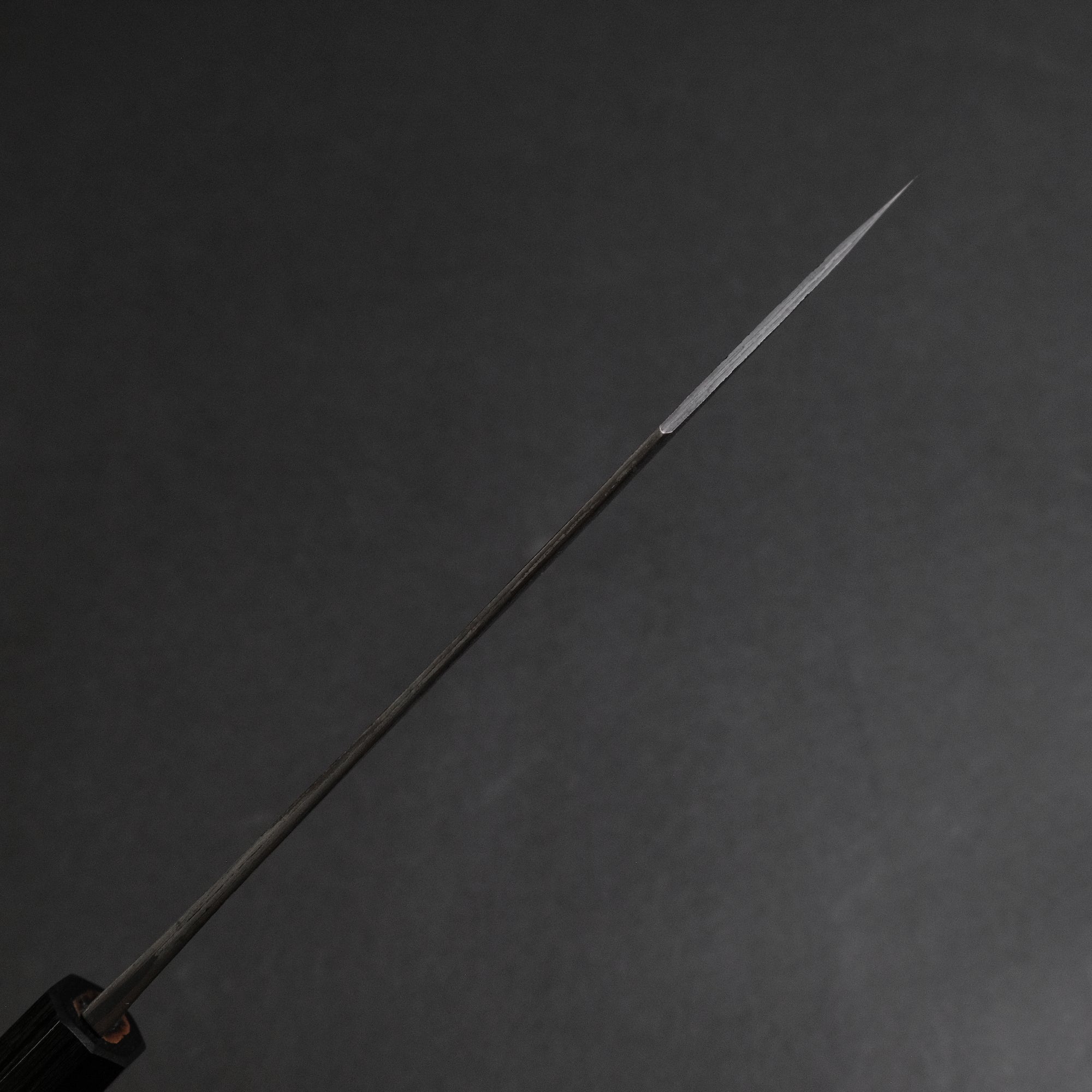 Mutsumi Hinoura Blue Super Kurouchi Nashiji Hakata 180mm Ebony Handle