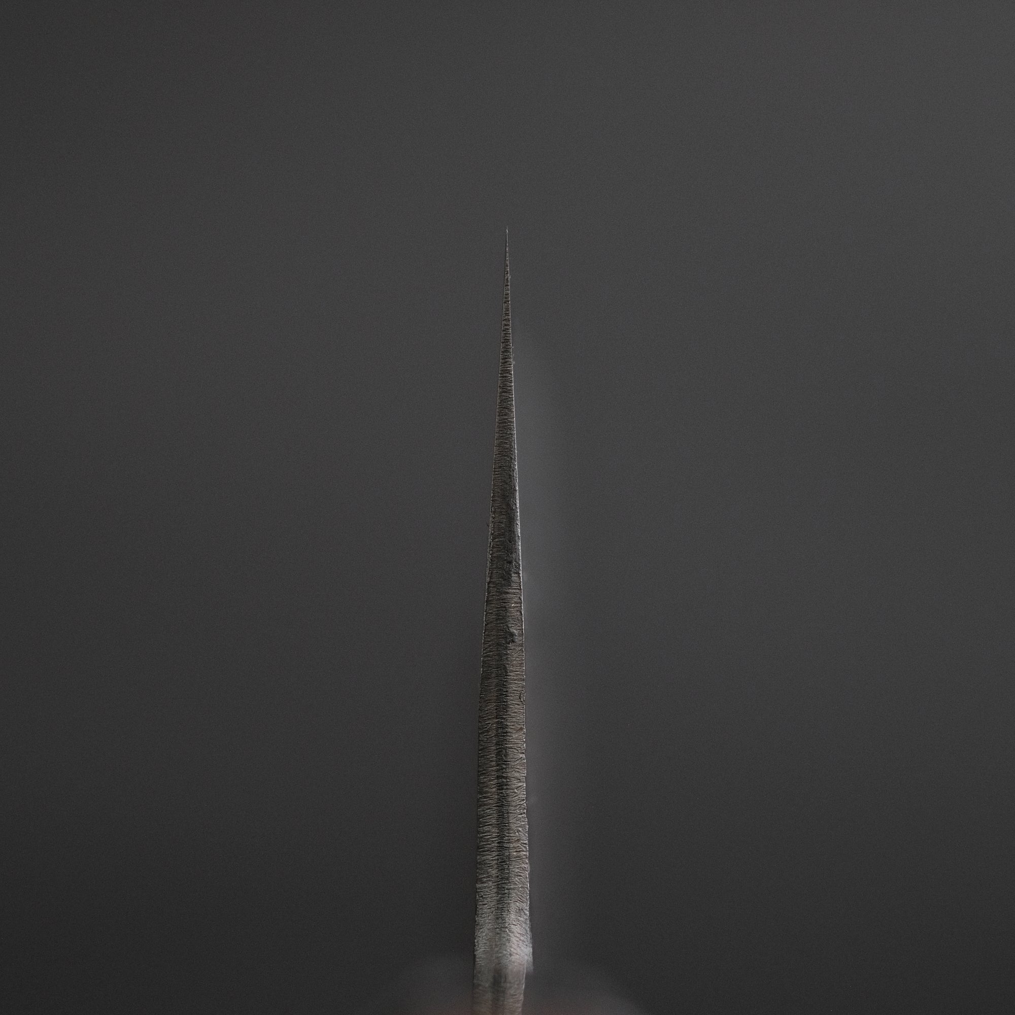 Mutsumi Hinoura Blue Super Kurouchi Nashiji Kiritsuke 240mm Ebony Handle