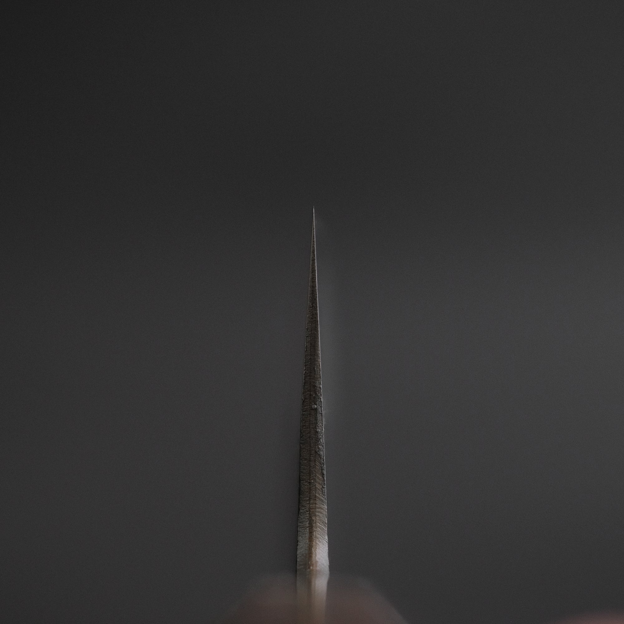 Mutsumi Hinoura Blue Super Kurouchi Nashiji Nakiri 165mm Ebony Handle
