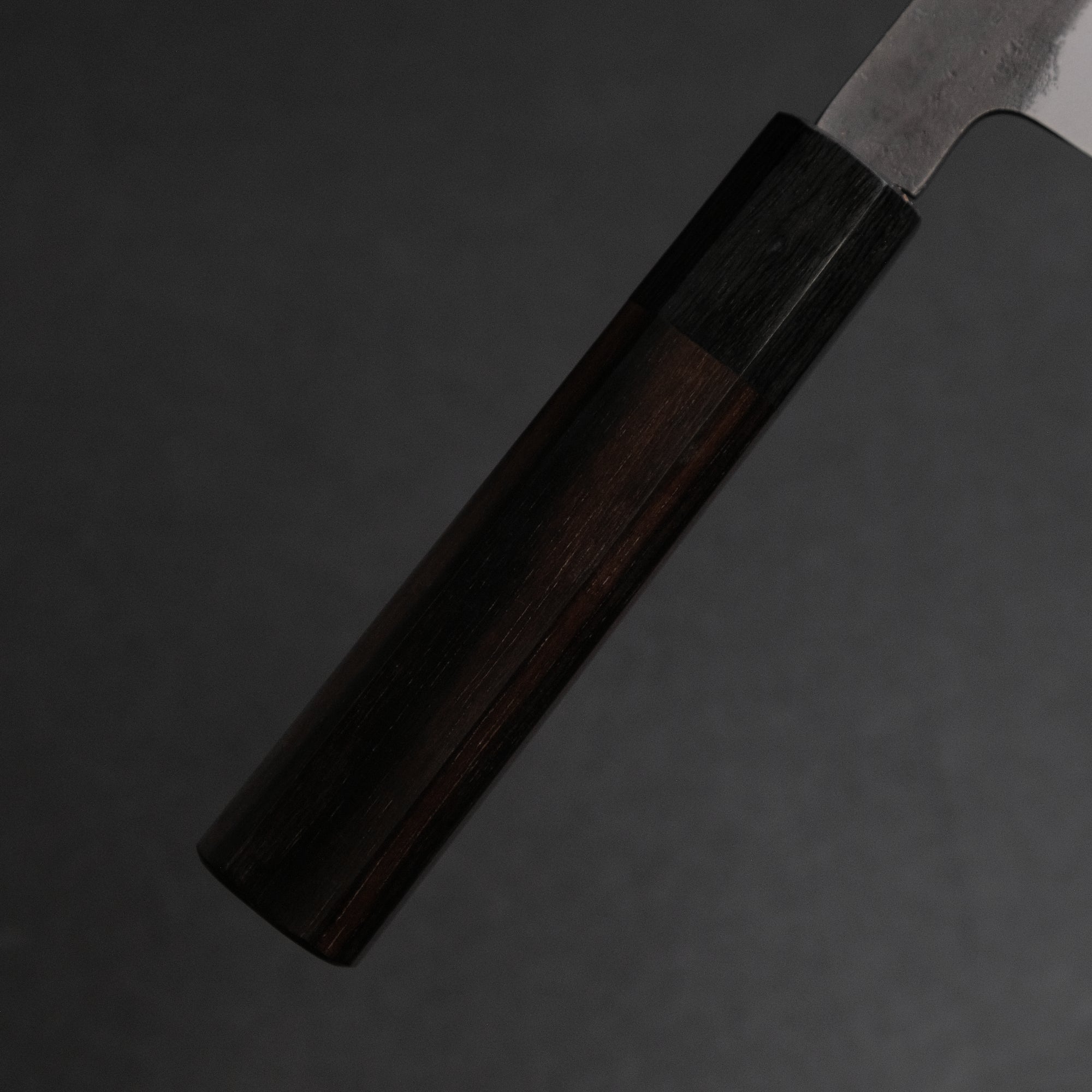 Mutsumi Hinoura Blue Super Kurouchi Nashiji Paring 90mm Ebony Handle