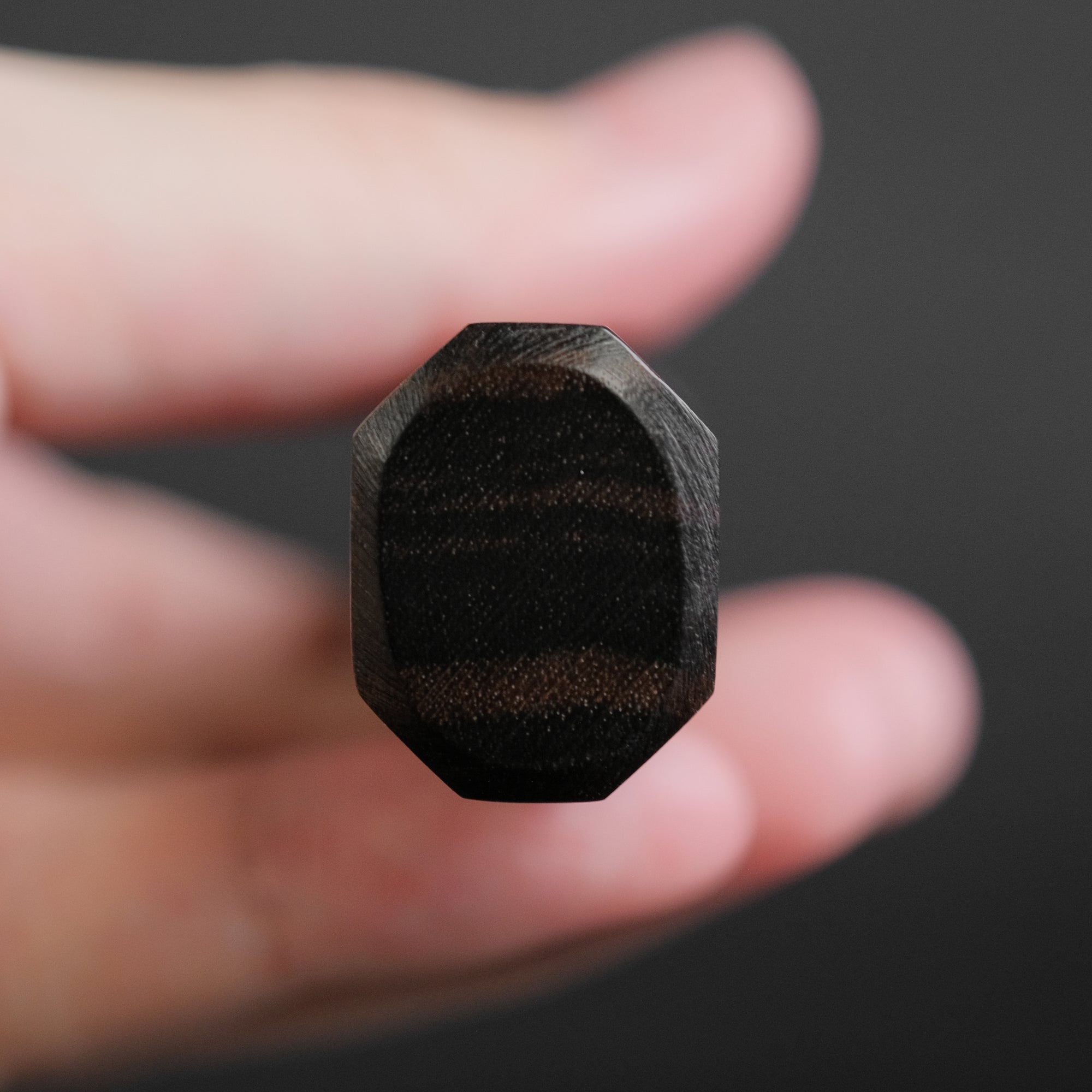 Mutsumi Hinoura Blue Super Kurouchi Nashiji Petty 135mm Ebony Handle