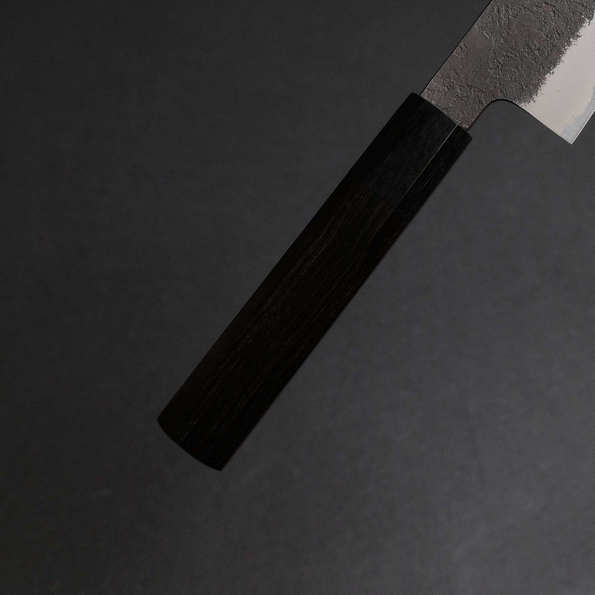 Mutsumi Hinoura Blue Super Kurouchi Nashiji Petty 150mm Ebony Handle
