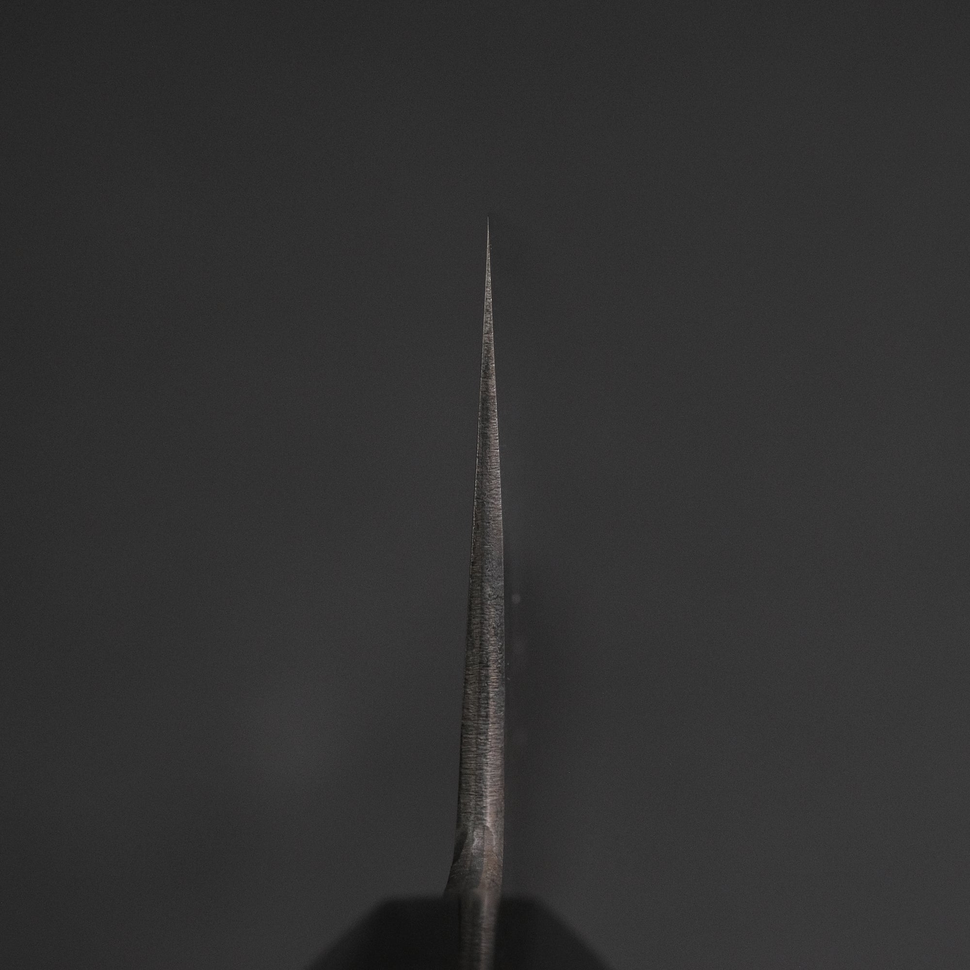 Mutsumi Hinoura Blue Super Kurouchi Tsuchime Gyuto 180mm Ebony Handle