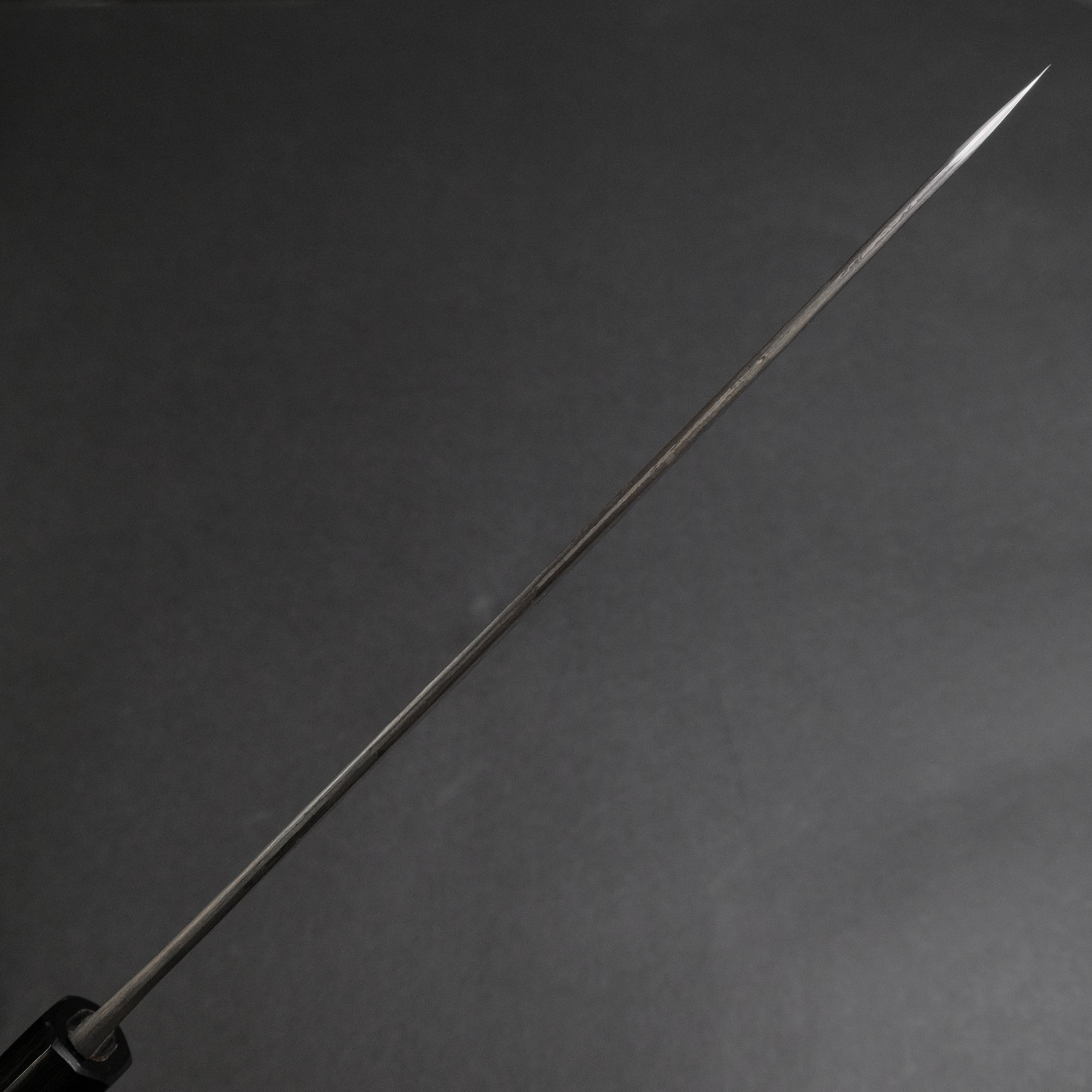 Mutsumi Hinoura Blue Super Kurouchi Tsuchime Gyuto 240mm Ebony Handle