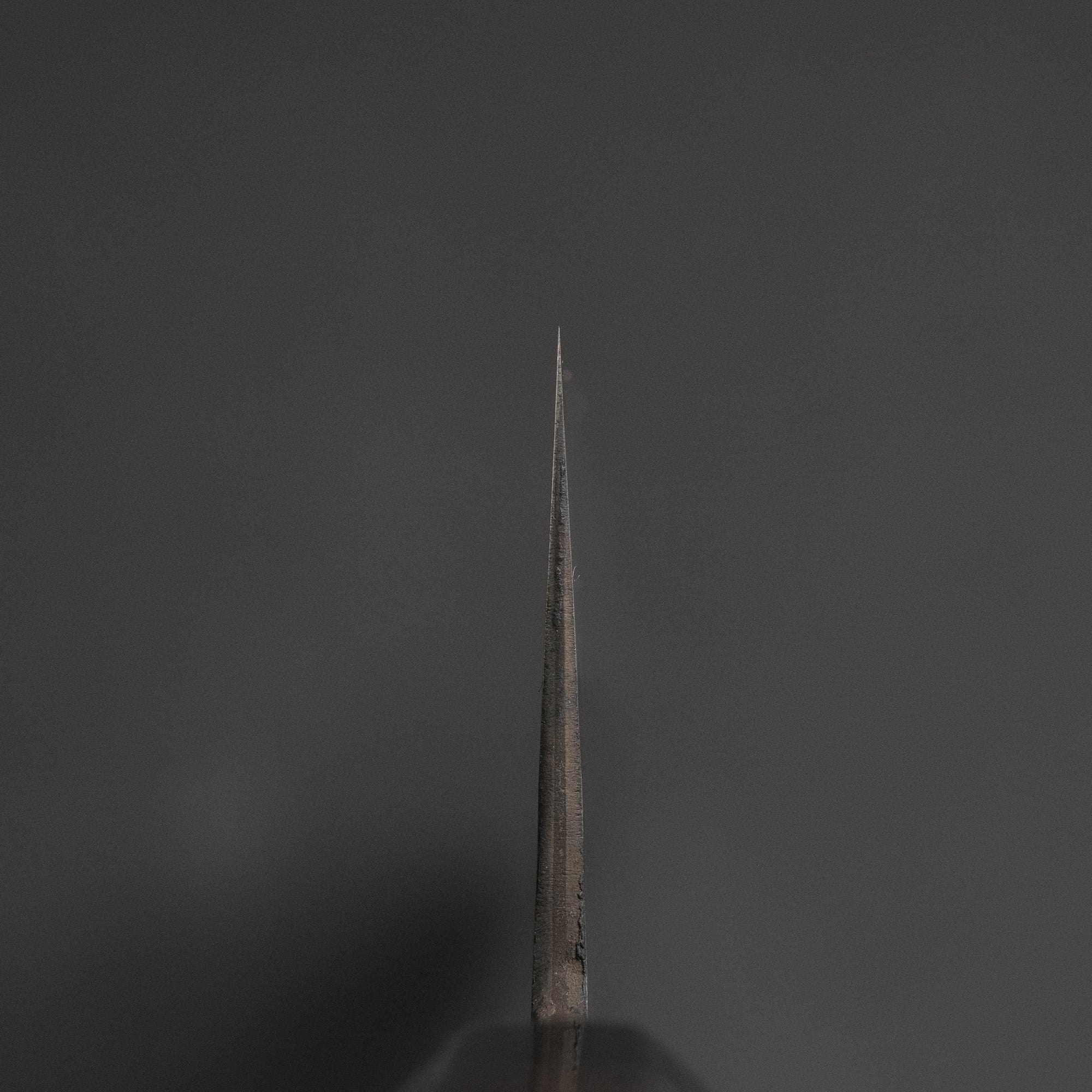 Mutsumi Hinoura Blue Super Kurouchi Tsuchime Gyuto 240mm Ebony Handle
