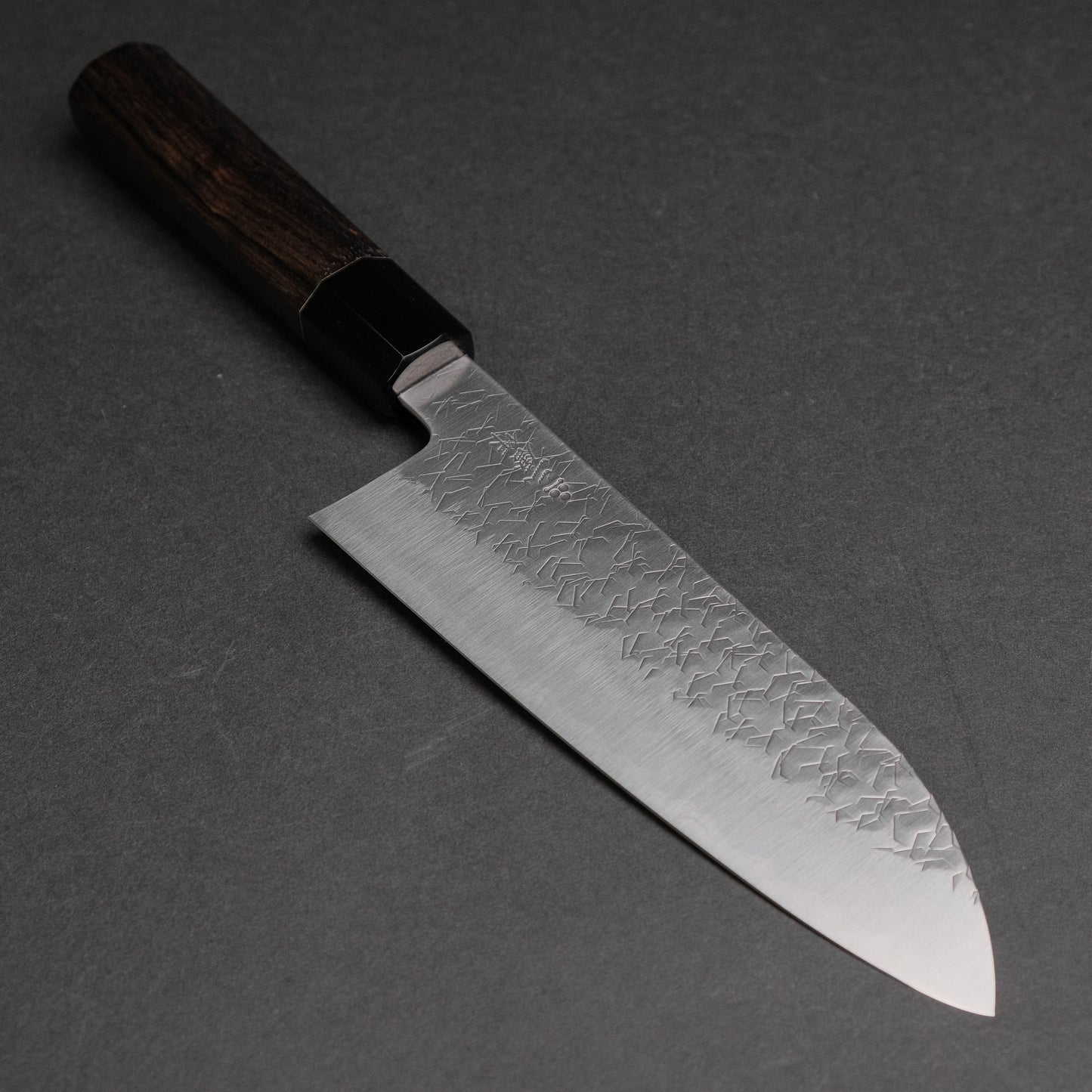 Nigara Blue Super Santoku 180mm Ebony Handle