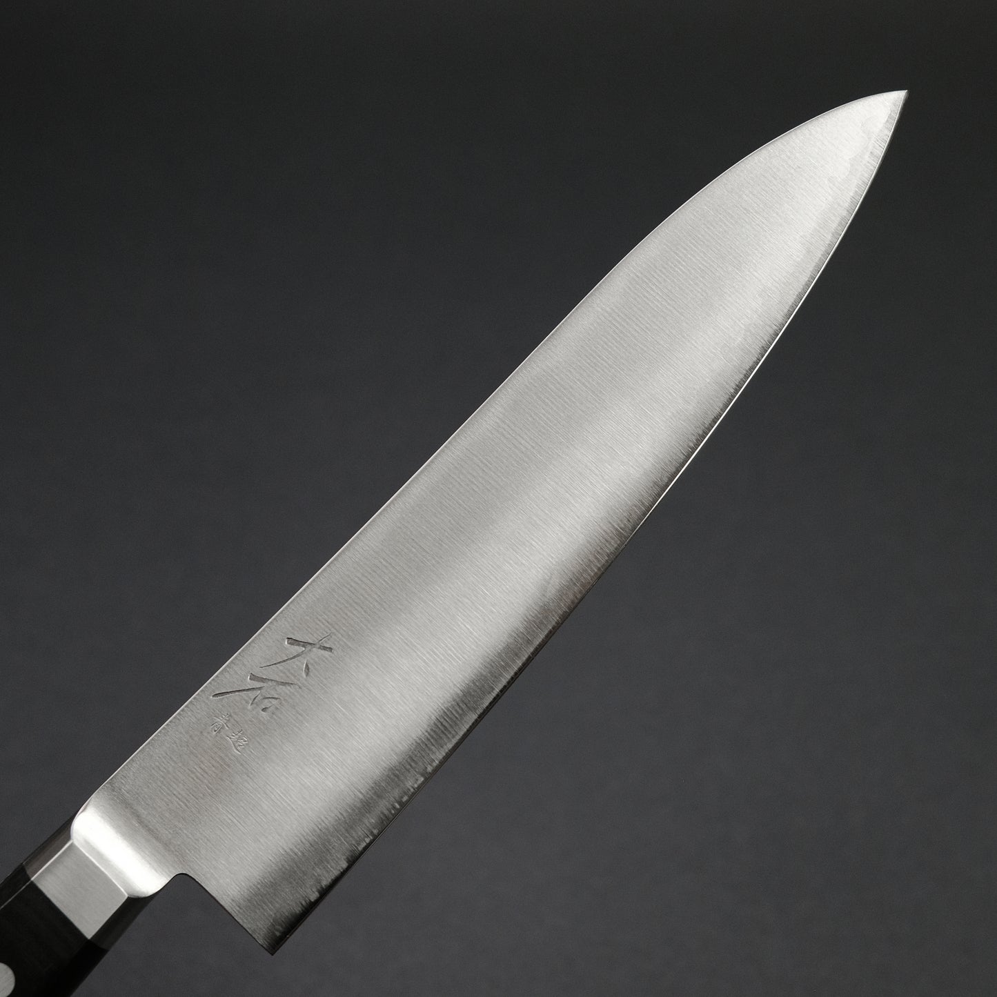 Ohishi Blue Super Stainless Clad Gyuto 210mm Linen Micarta Handle
