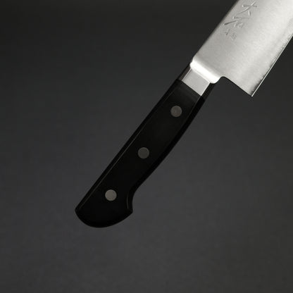Ohishi Blue Super Stainless Clad Gyuto 210mm Linen Micarta Handle