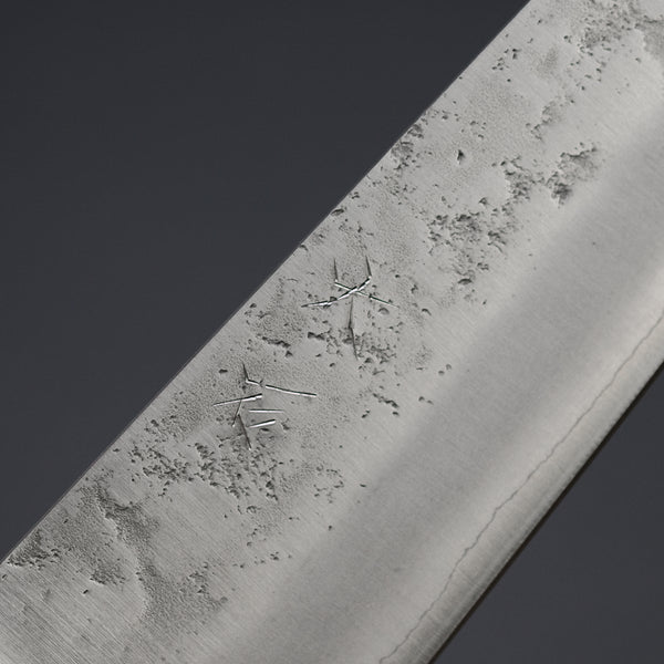 Ohishi Ginsan Nashiji Gyuto 180mm Pakka Handle