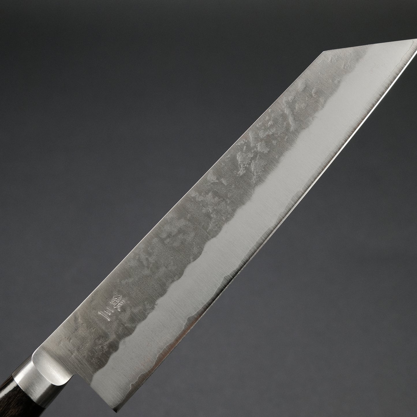 Ohishi Ginsan Nashiji Kiritsuke 210mm Pakka Handle
