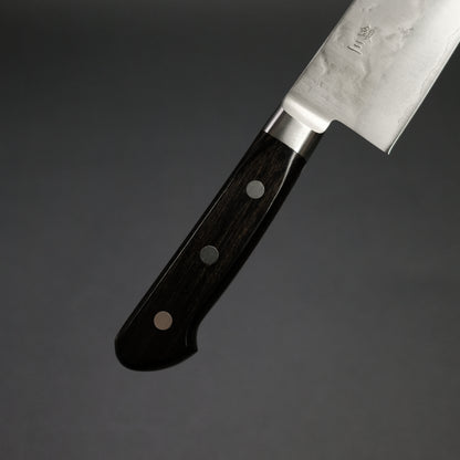 Ohishi Ginsan Nashiji Kiritsuke 210mm Pakka Handle