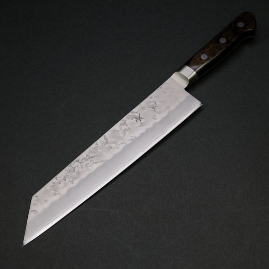 Ohishi Ginsan Nashiji Kiritsuke 210mm Pakka Handle