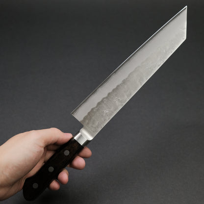 Ohishi Ginsan Nashiji Kiritsuke 210mm Pakka Handle
