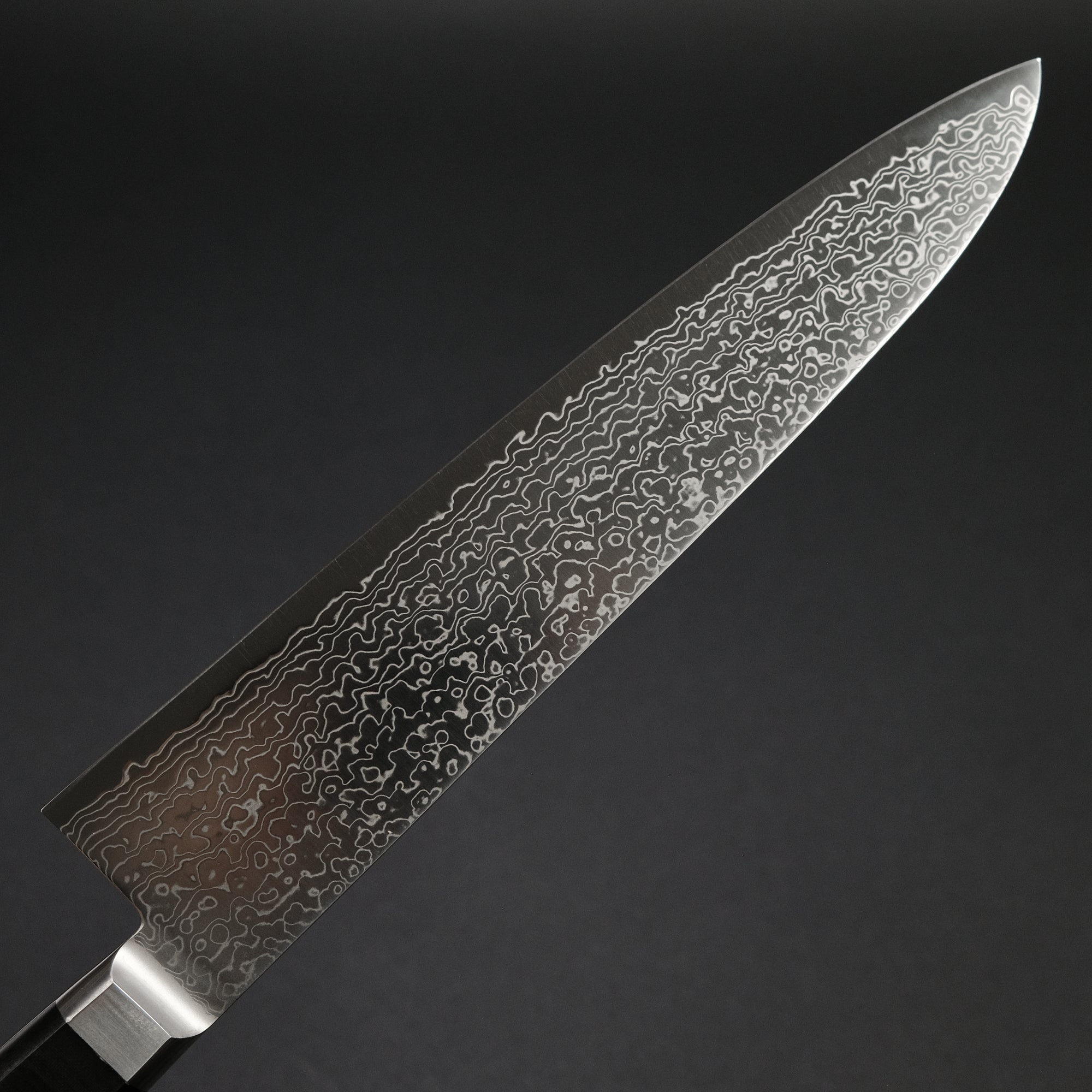 Ohishi Powder Metal Damascus Gyuto 240mm Linen Micarta Handle