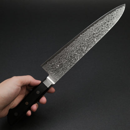 Ohishi Powder Metal Damascus Gyuto 240mm Linen Micarta Handle