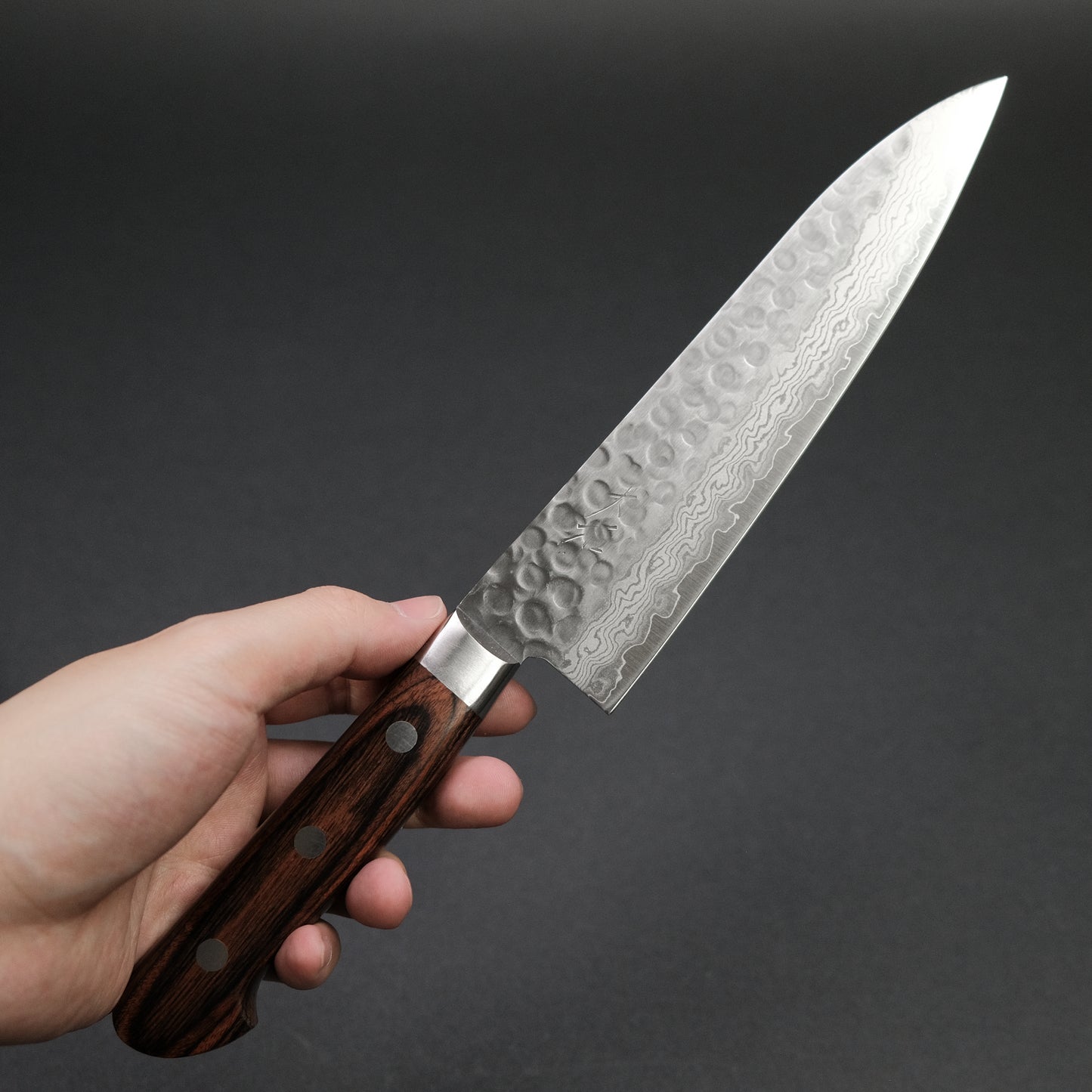 Ohishi VG10 Damascus Gyuto 180mm Mahogany Handle