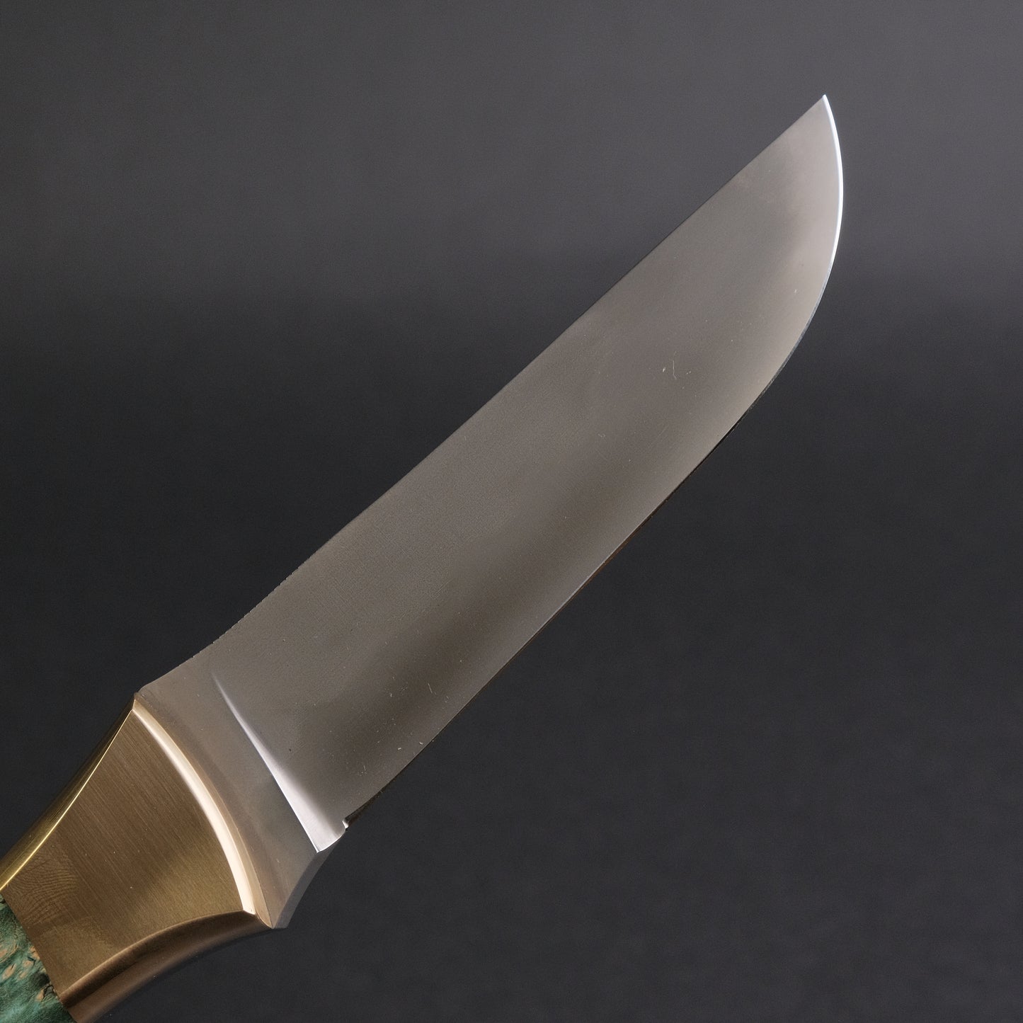 Seino Nagisa Blue #2 Honyaki Fixed Blade Stabilized Wood Handle (#005)