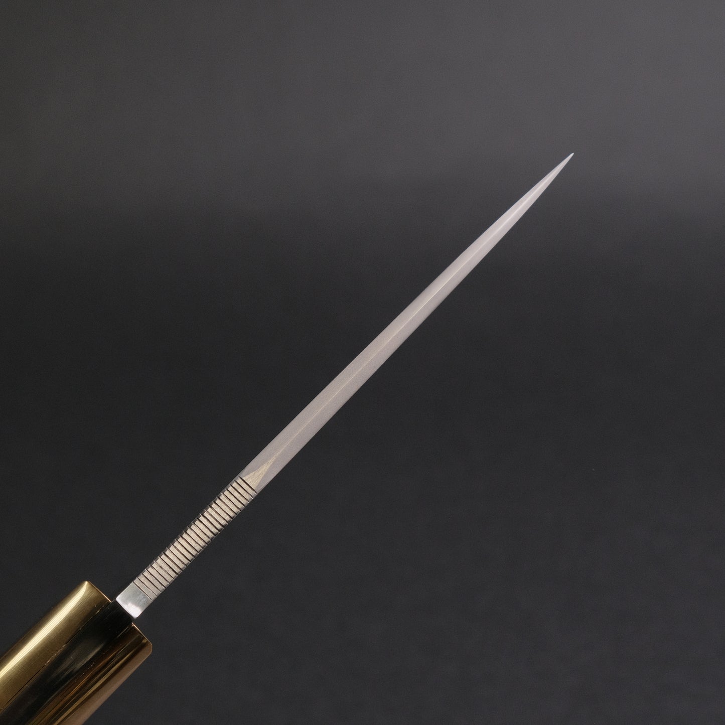 Seino Nagisa Blue #2 Honyaki Fixed Blade Stabilized Wood Handle (#005)