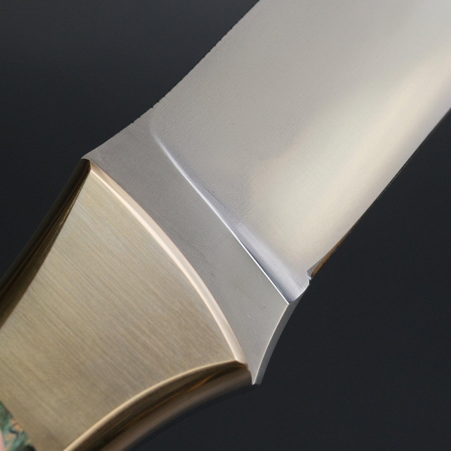 Seino Nagisa Blue #2 Honyaki Fixed Blade Stabilized Wood Handle (#005)