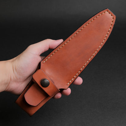 Seino Nagisa Blue #2 Honyaki Fixed Blade Stabilized Wood Handle (#005)