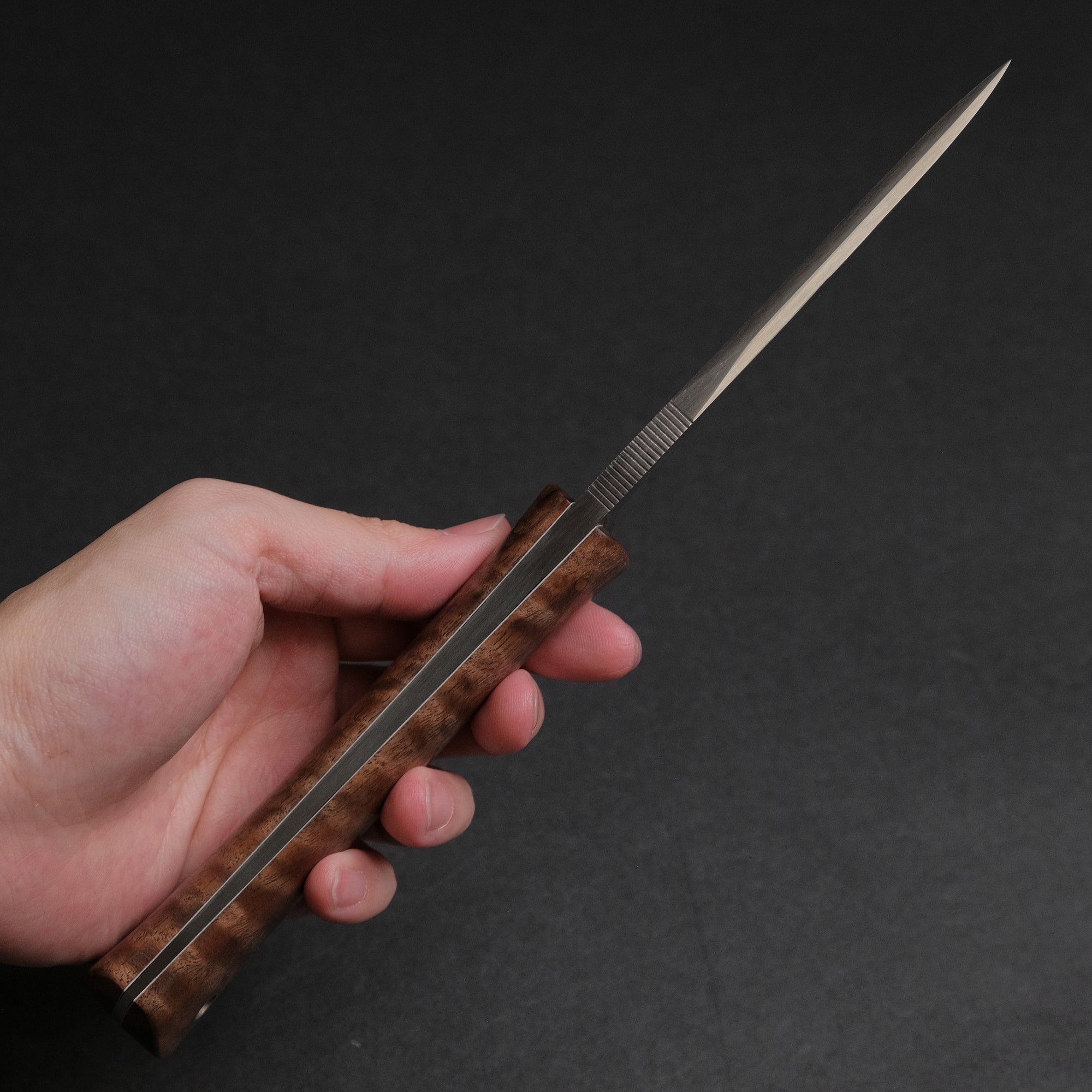 Seino Shikari ATS-34 Fixed Blade Claro Walnut Handle (