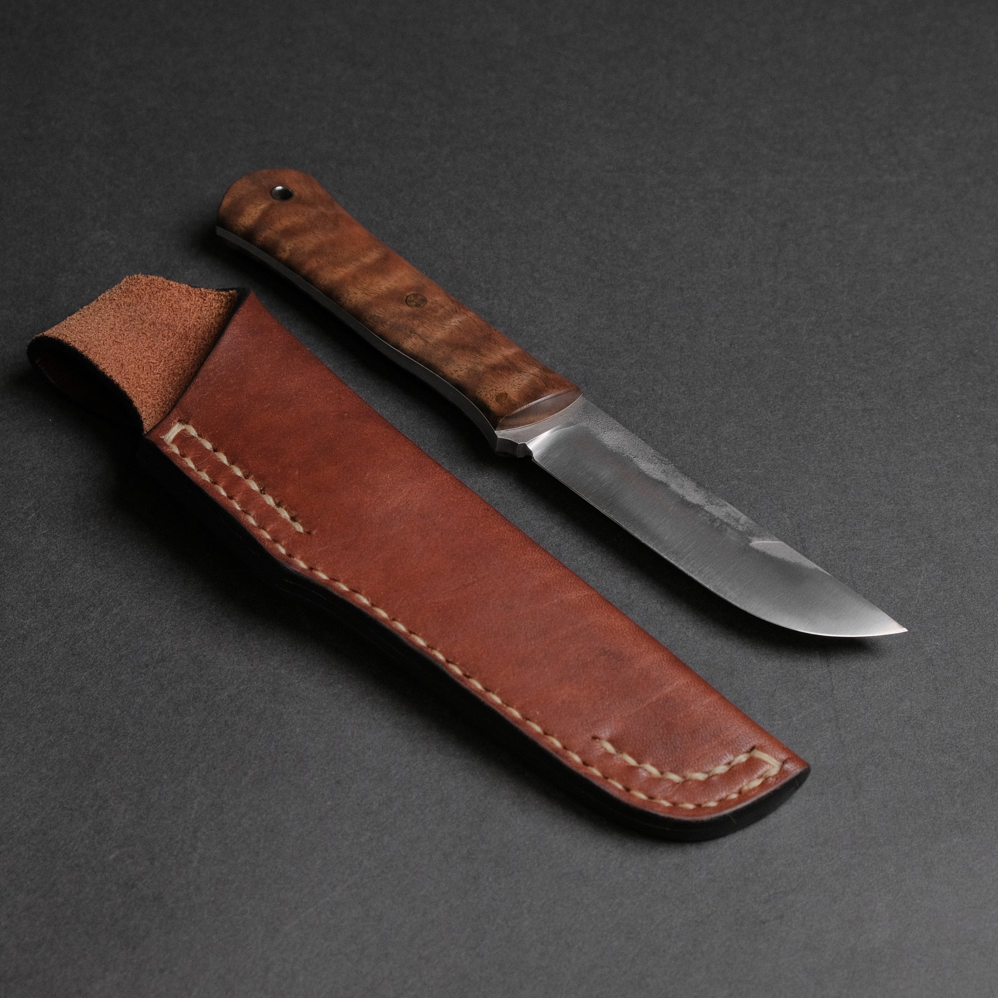 Seino Shikari ATS-34 Fixed Blade Claro Walnut Handle (