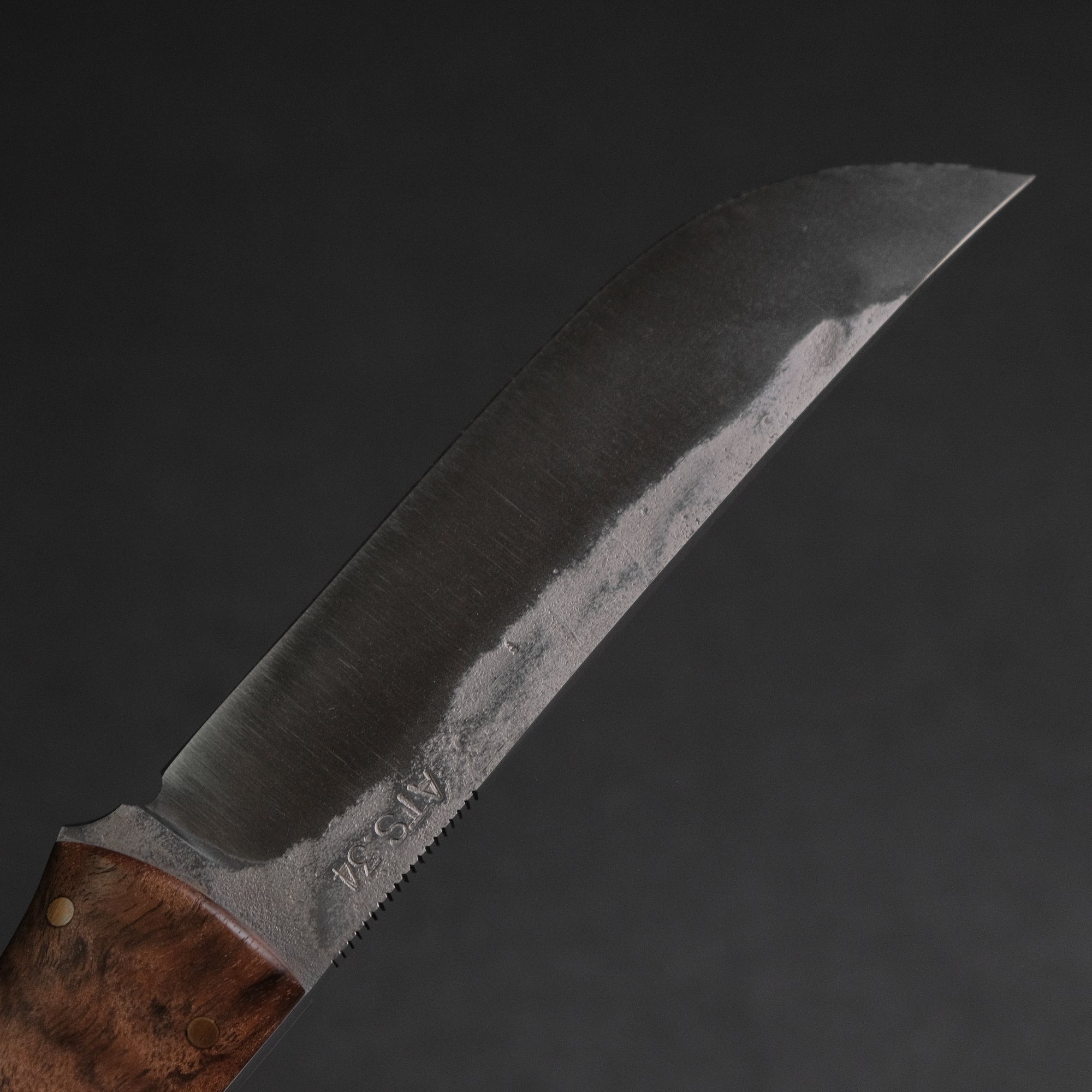 Seino Shikari ATS-34 Fixed Blade Claro Walnut Handle (
