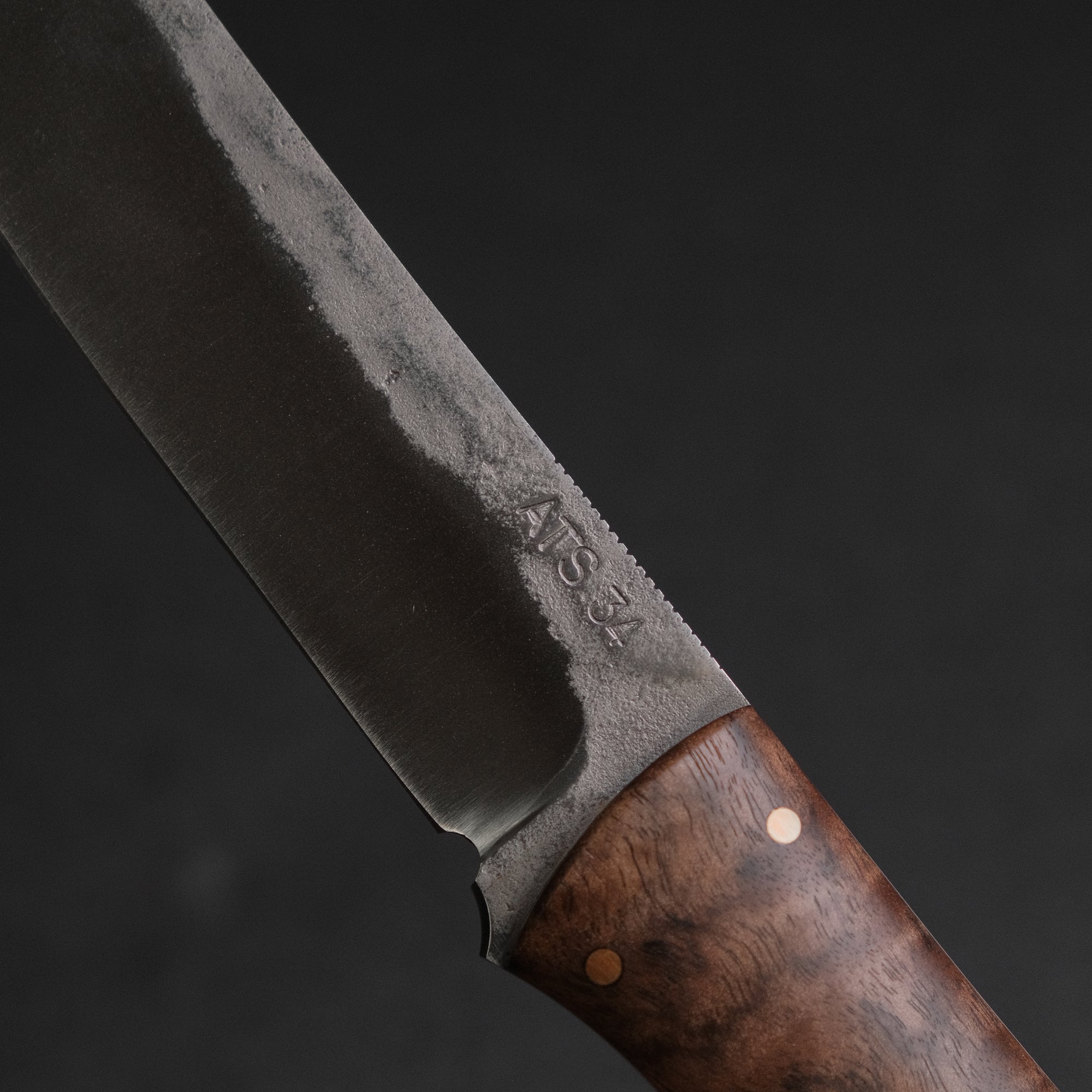Seino Shikari ATS-34 Fixed Blade Claro Walnut Handle (
