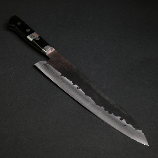 Teruyasu Fujiwara Denka Gyuto 240mm Pakka Wood Handle