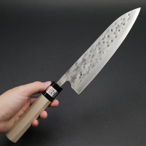 Teruyasu Fujiwara Maboroshi White #1 Gyuto 210mm Ho Wood Handle
