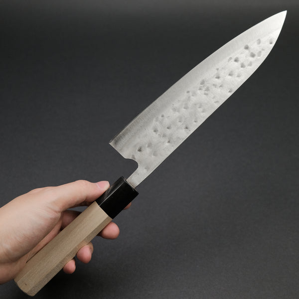 Teruyasu Fujiwara Maboroshi White #1 Gyuto 210mm Ho Wood Handle