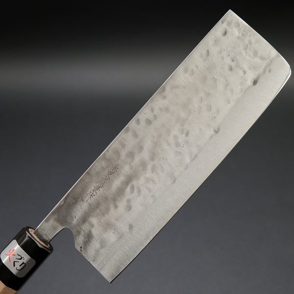Teruyasu Fujiwara Maboroshi White #1 Nakiri 180mm Ho Wood Handle