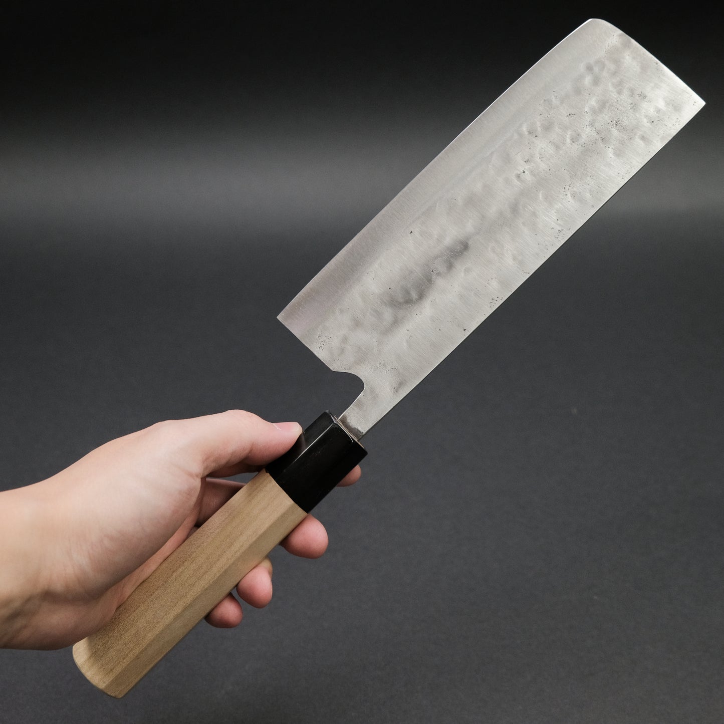 Teruyasu Fujiwara Maboroshi White #1 Nakiri 180mm Ho Wood Handle