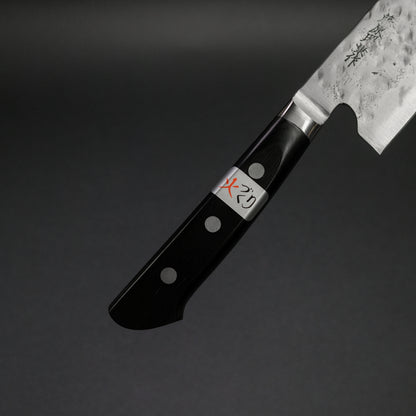 Teruyasu Fujiwara Maboroshi White #1 Santoku 165mm Pakka Wood Handle