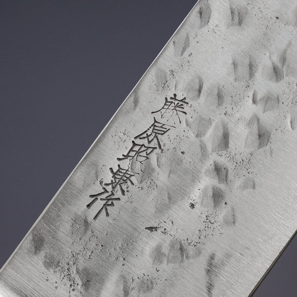 Teruyasu Fujiwara Maboroshi White #1 Santoku 165mm Pakka Wood Handle