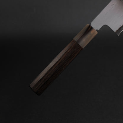 Tetsujin Blue #2 Metal Flow Gyuto 240mm Taihei Makassar Ebony Handle