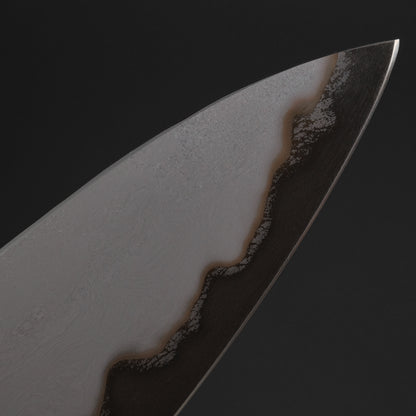 Tetsujin Blue #2 Metal Flow Gyuto 240mm Taihei Makassar Ebony Handle