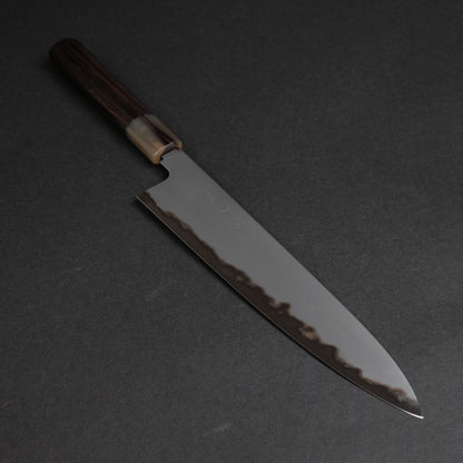 Tetsujin Blue #2 Metal Flow Gyuto 240mm Taihei Makassar Ebony Handle