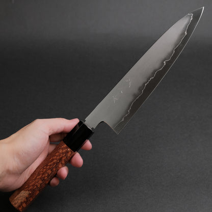 Tetsujin Silver #3 Kasumi Gyuto 210mm Lacewood Handle